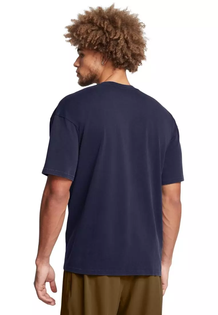 Under Armour Men's UA Heavyweight Oversized Logo Wash Short Sleeve