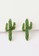 TOUGO green Cactus Crystal Earrings 06CE2AC0DEB489GS_1