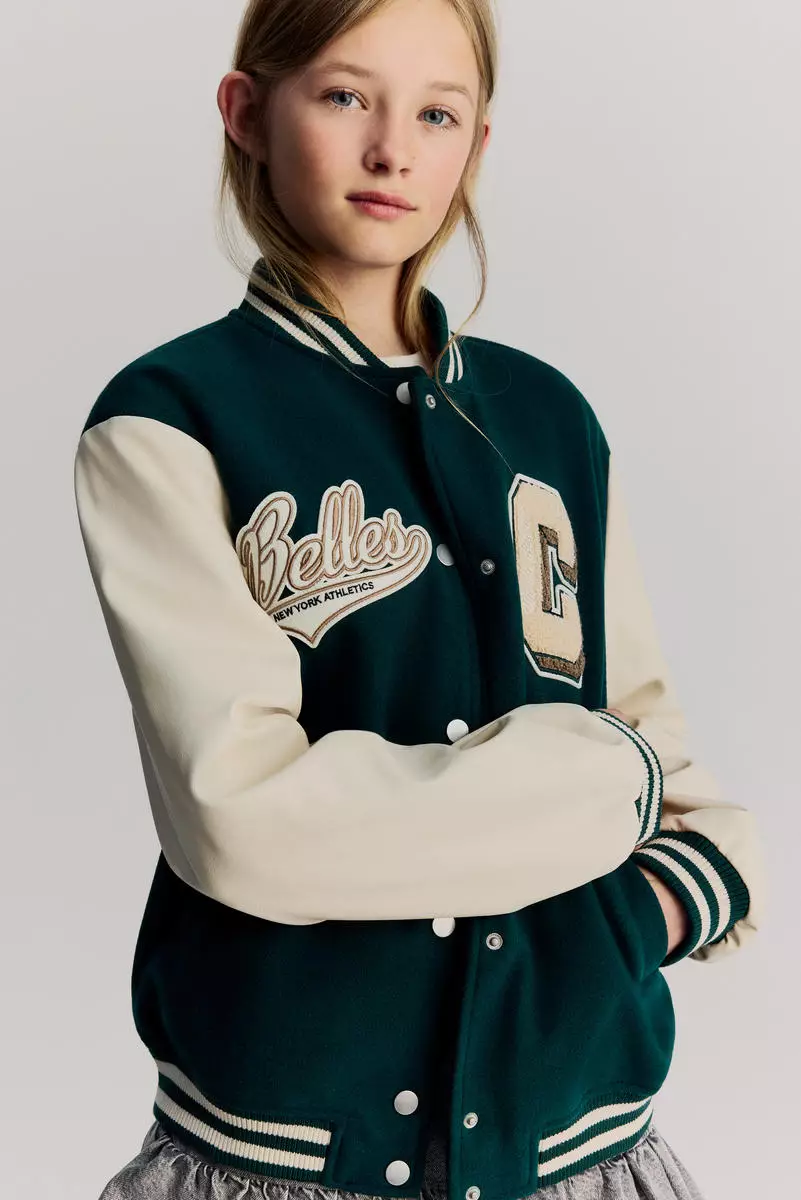Buy H&M Appliquéd baseball jacket 2025 Online ZALORA Philippines