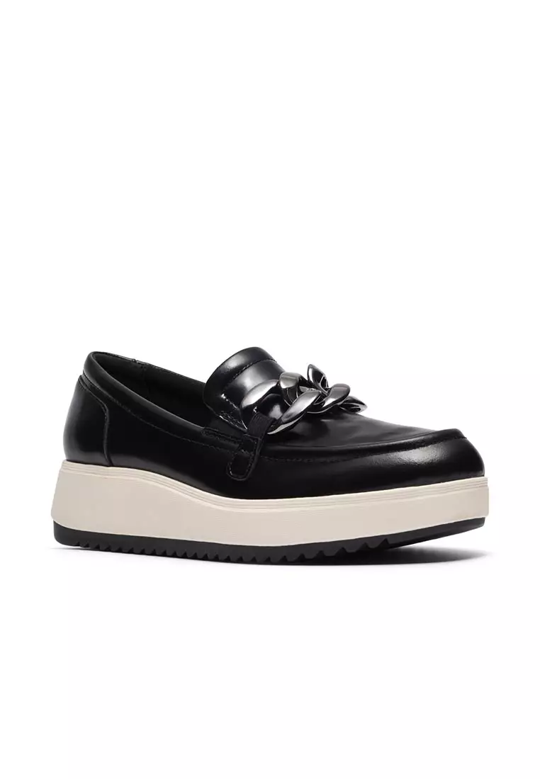 Womens Zylah May Loafers Black - Wide Fit