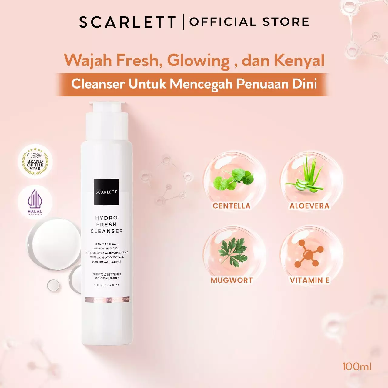 Scarlett Whitening Hydro Fresh Cleanser