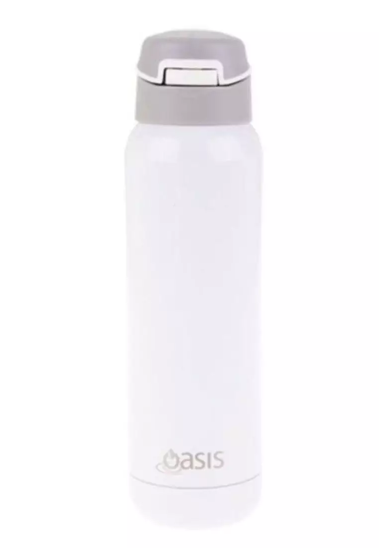 Oasis Insulated Smoothie Tumbler w/ Straw 500ml White