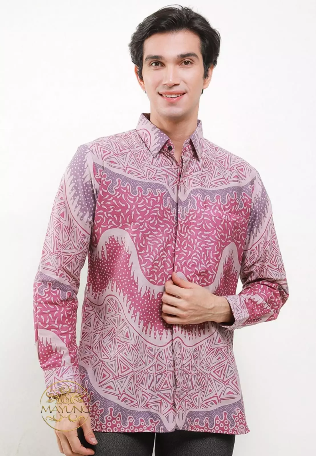 Drestadurma Kemeja Batik Pria Premium Slimfit Modern Lengan Panjang
