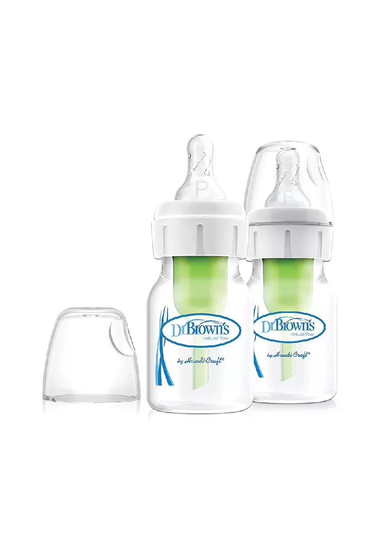 Dr. Brown's Natural Flow® Anti-Colic Narrow Baby Bottle, 2oz/60mL