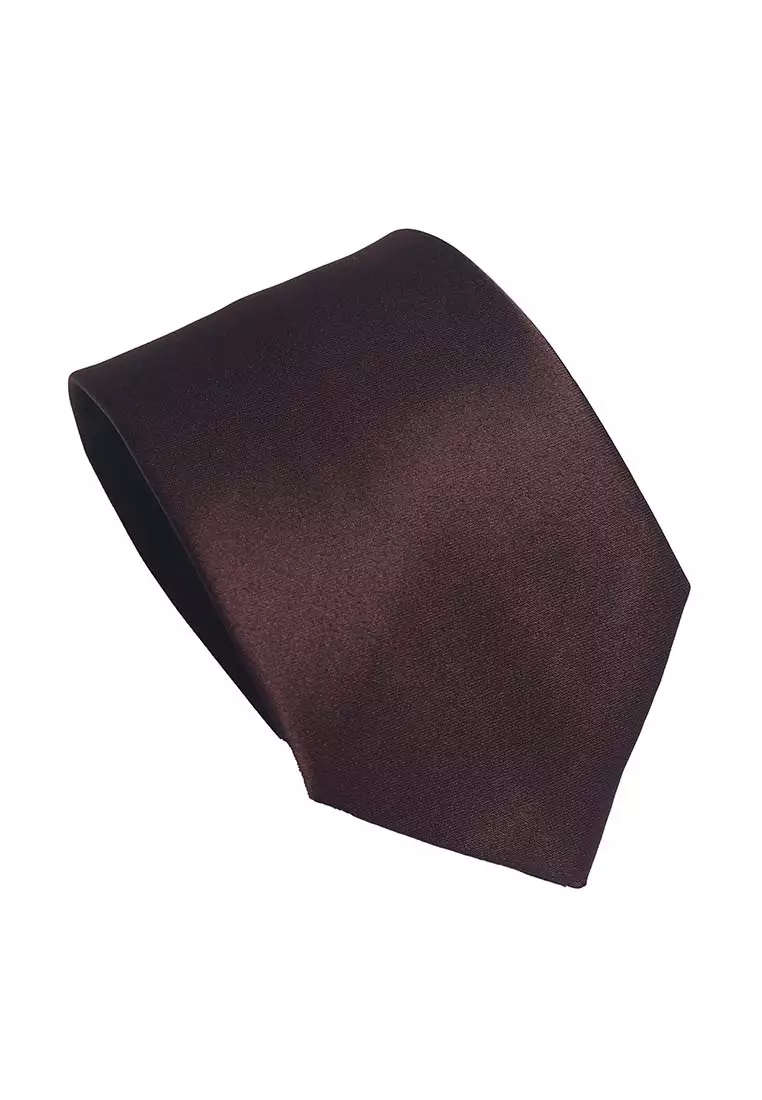 Houseofcuff Dasi Neck Tie Coklat Tua Satin Neck Tie