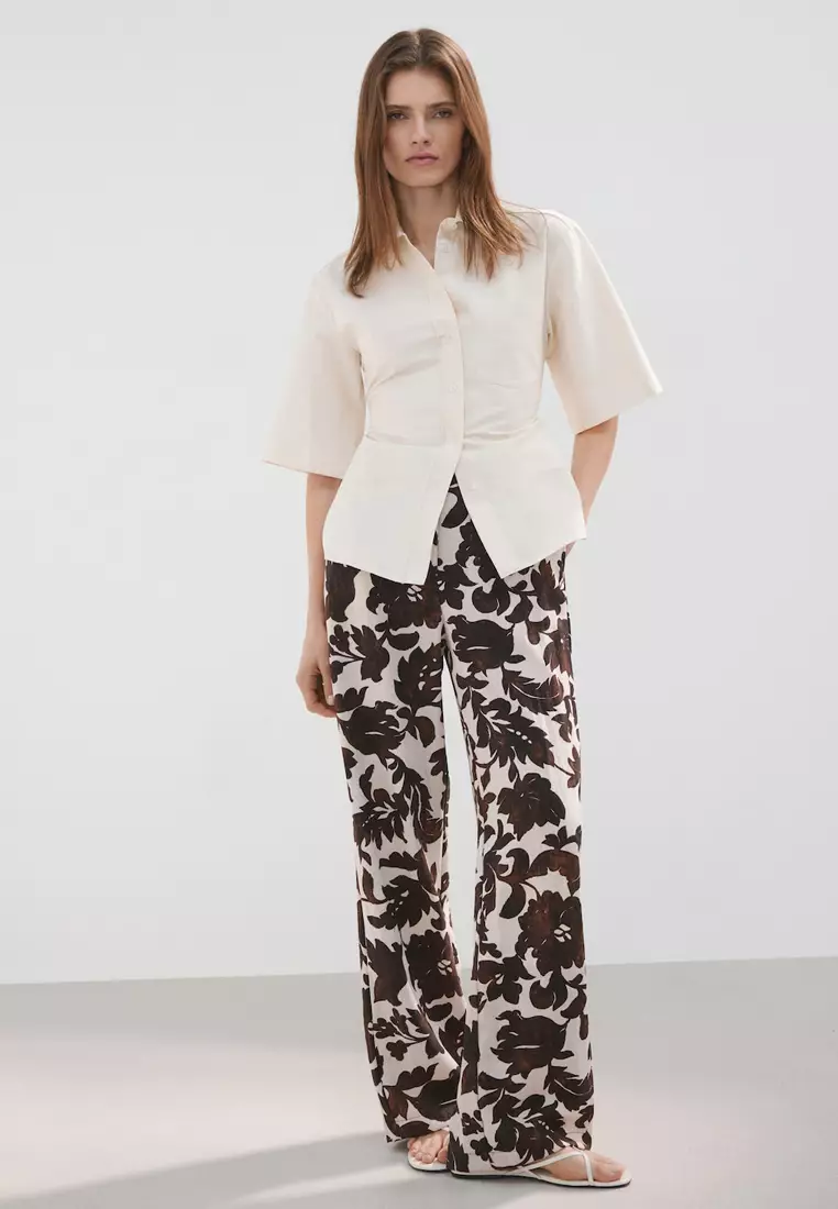 Floral Print Trousers