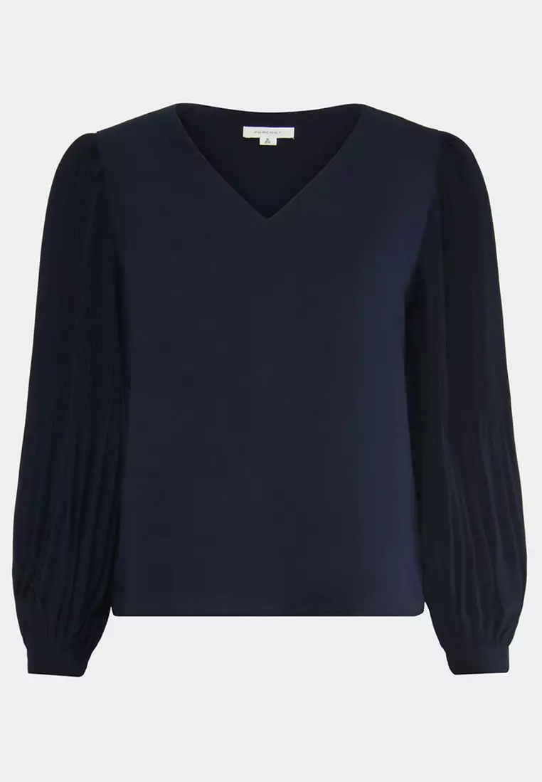 Charlotte Pleated Sleeve Top