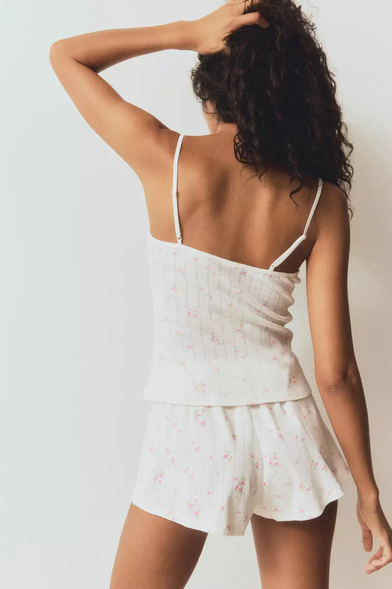 Cotton pointelle pyjamas