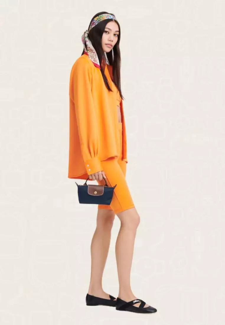 Longchamp Le Pliage Original Pouch With Handle Navy