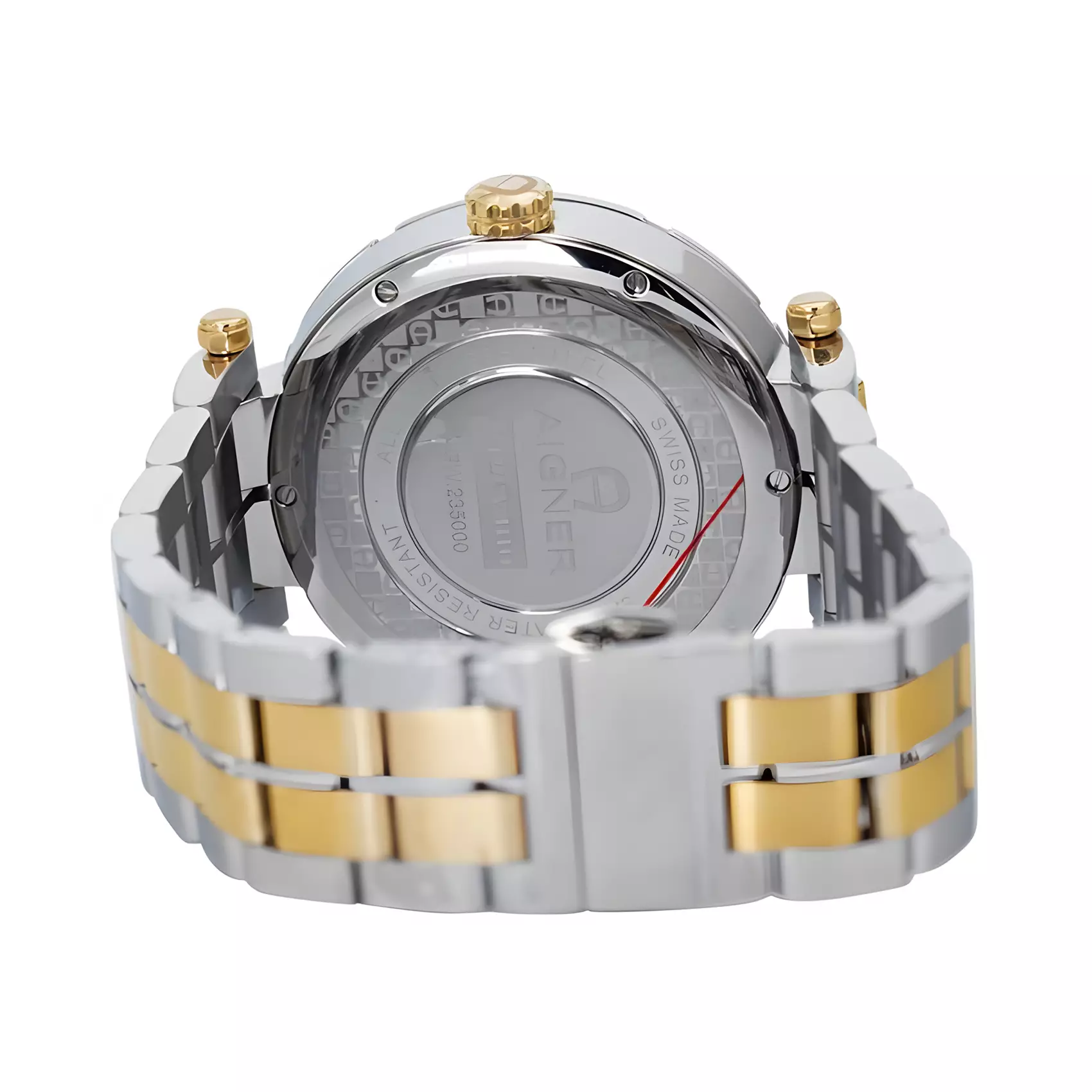 AIGNER Vigevano - Jam Tangan Pria - White Dial Dual Tone Stainless Steel - AGW.235001