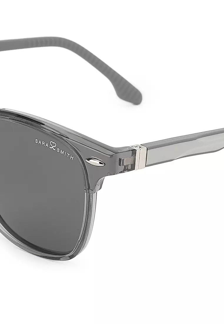 Unisex Polarized Wayfarer Sunglasses (Kacamata Hitam) - Abu-Abu