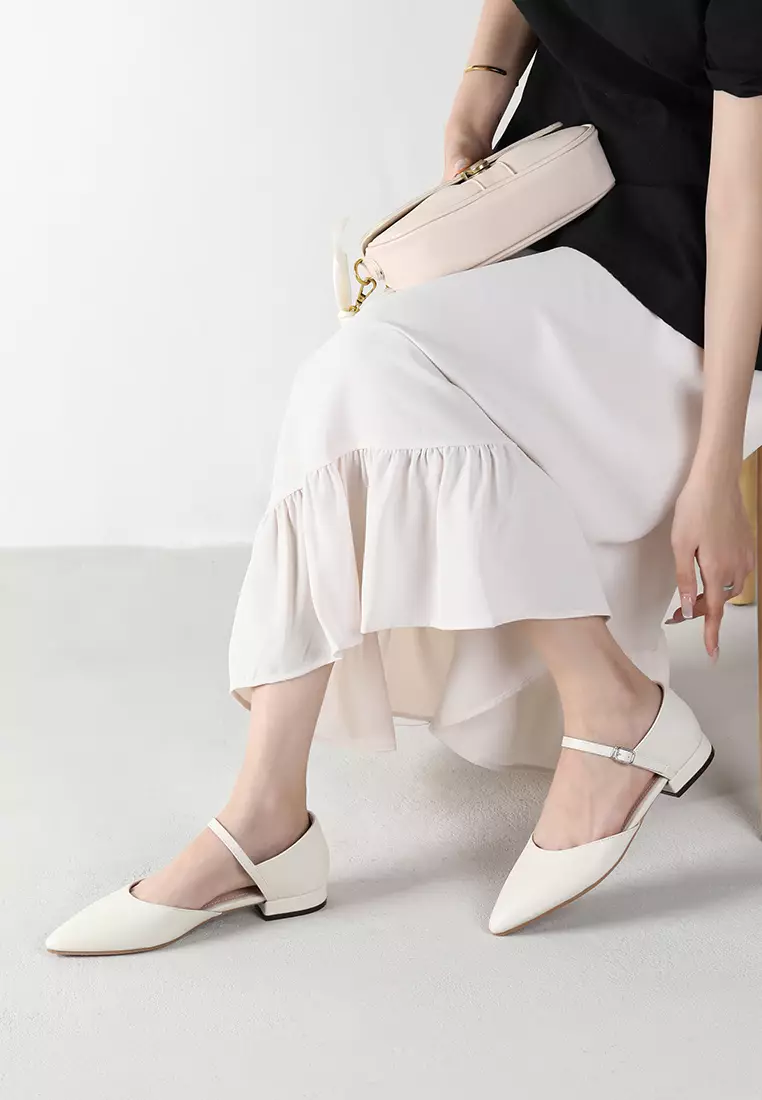 Ankle Strap Low Heel Shoes TH888-1