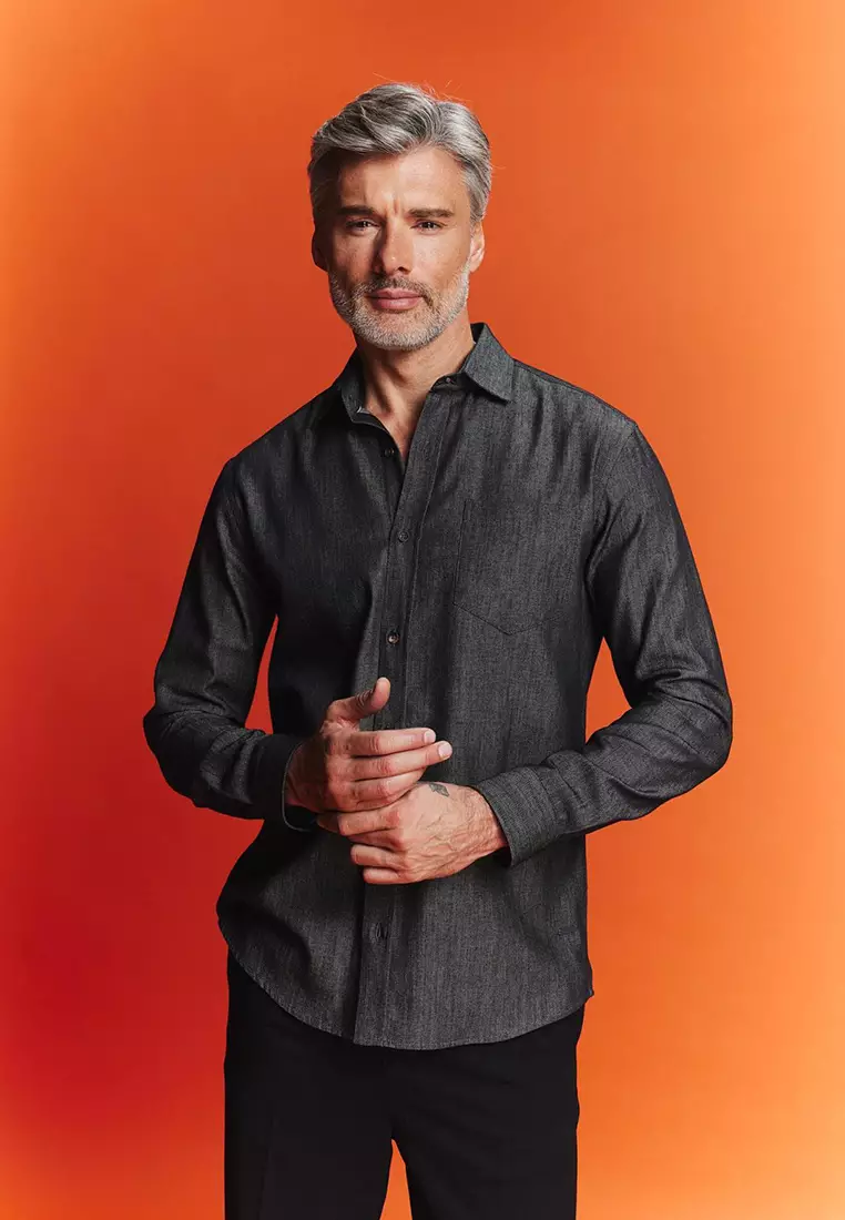 Long Sleeve Denim Shirt