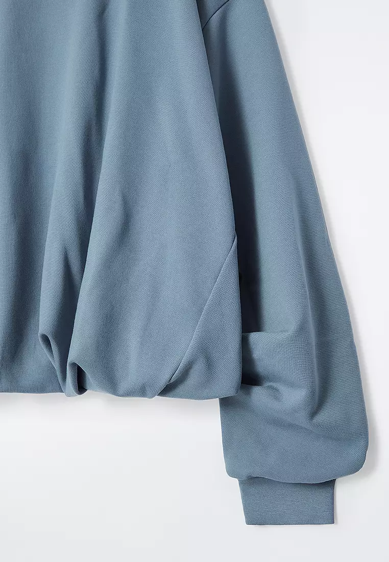 Bubble-Hem Sweatshirt