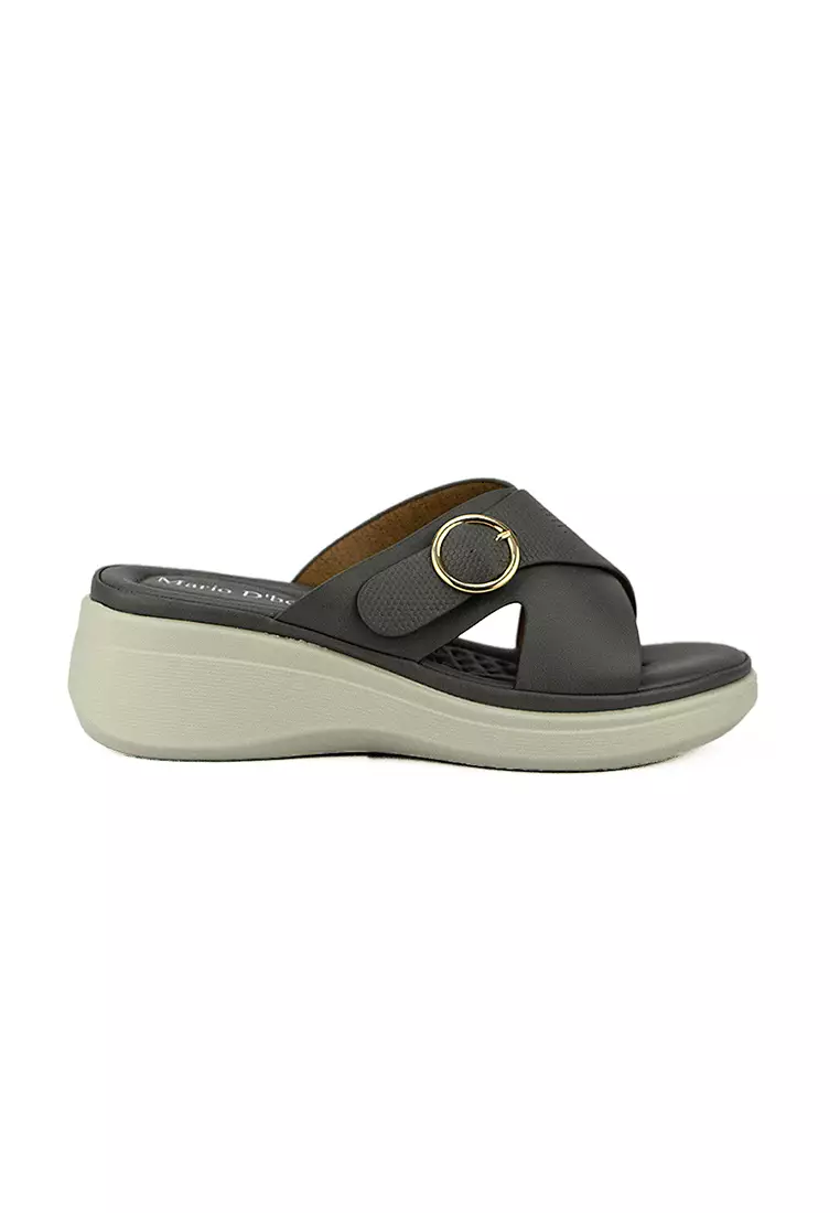 Discount on Mario D' boro Runway  shoes - SKU: Women's Wedge Sandals LW 25742 Gray C46