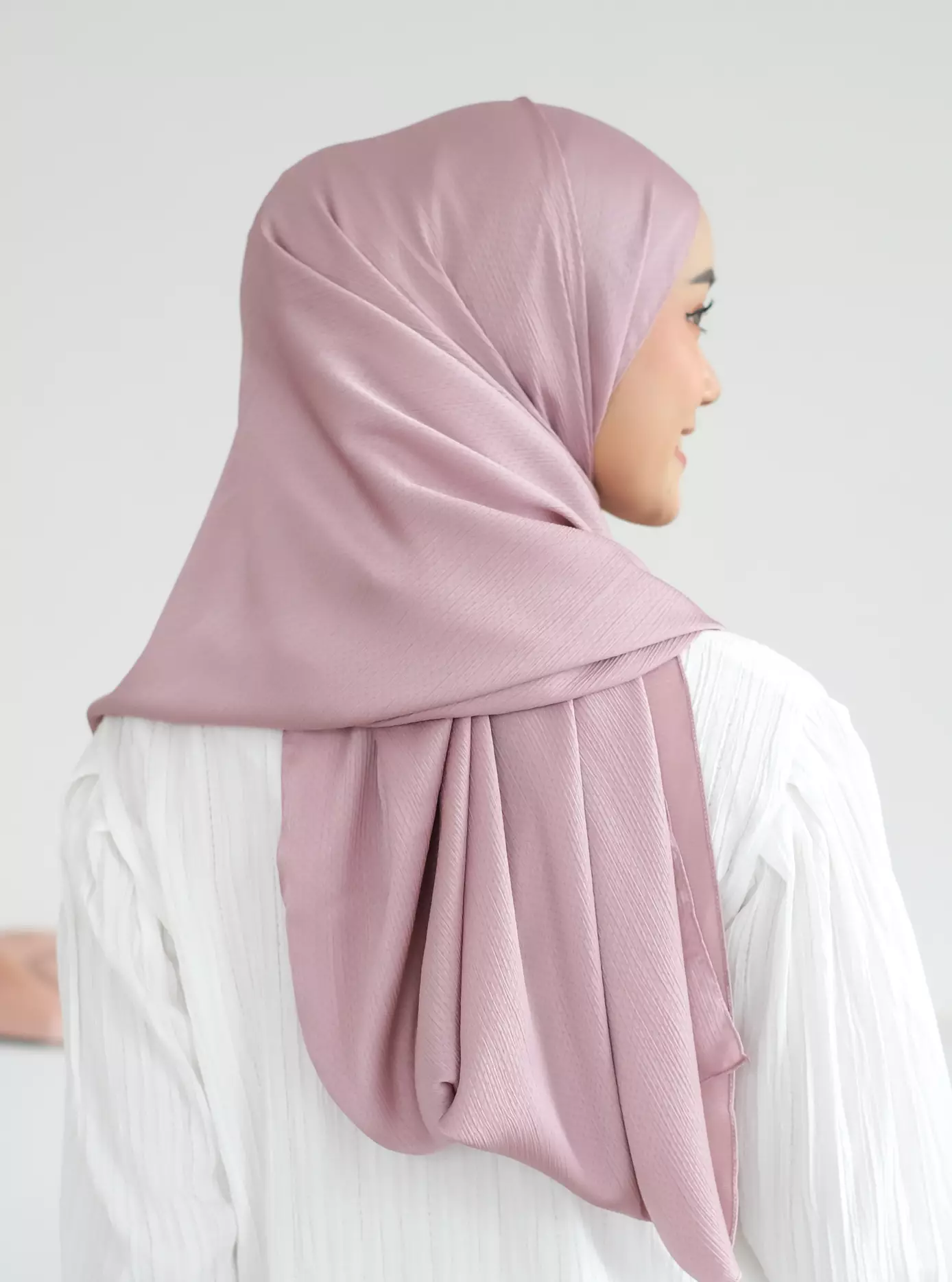 Asha Shawl (Pashmina Silk) Mauve Glow
