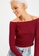 Trendyol red Off Shoulder Knitted Blouse 2B842AA6312194GS_3