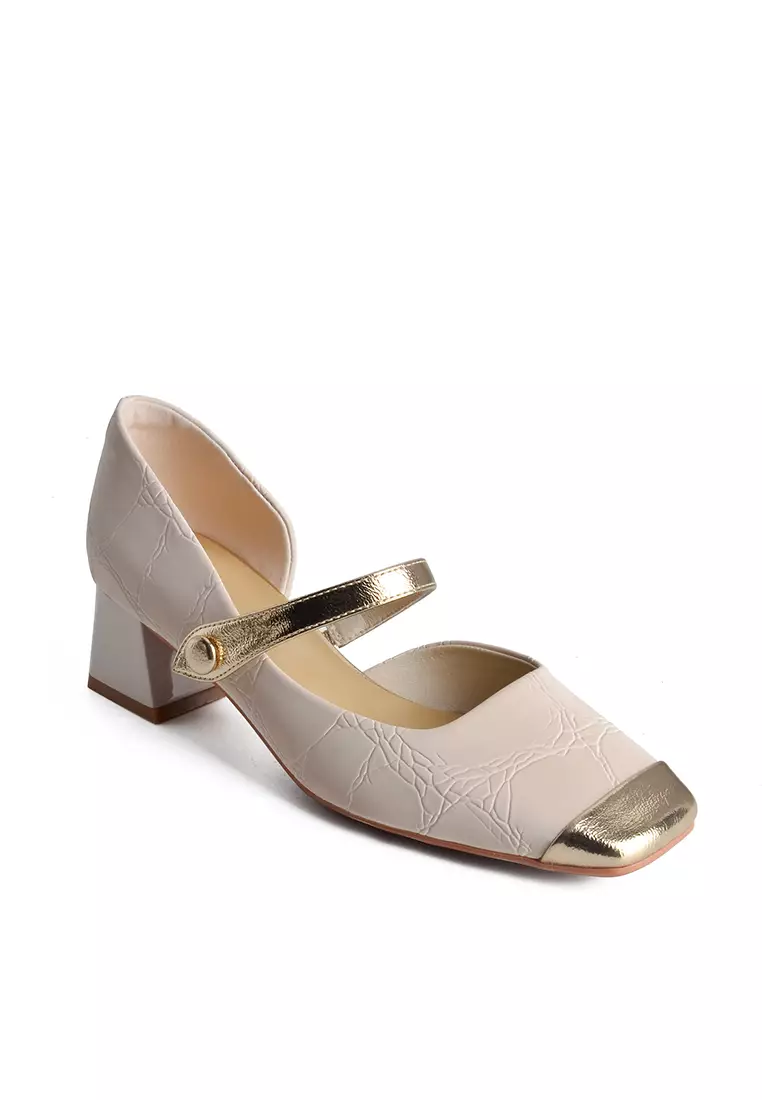 4.5CM Color Matching Mary Jane Shoes XJ3321-2