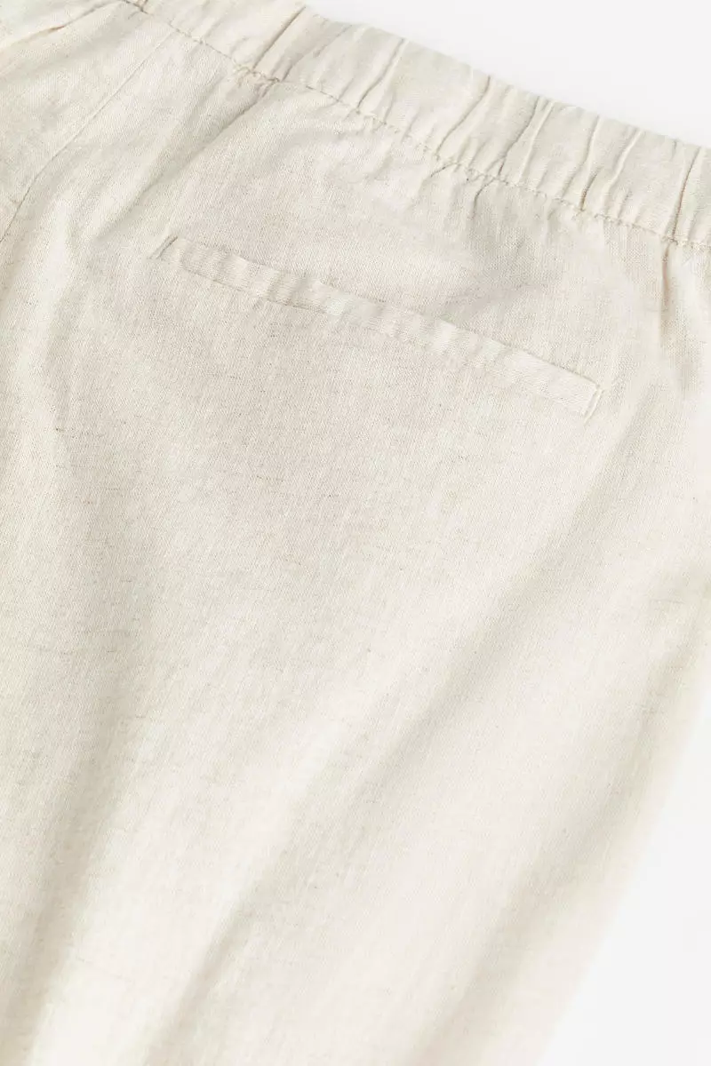 Regular Fit Linen-blend trousers
