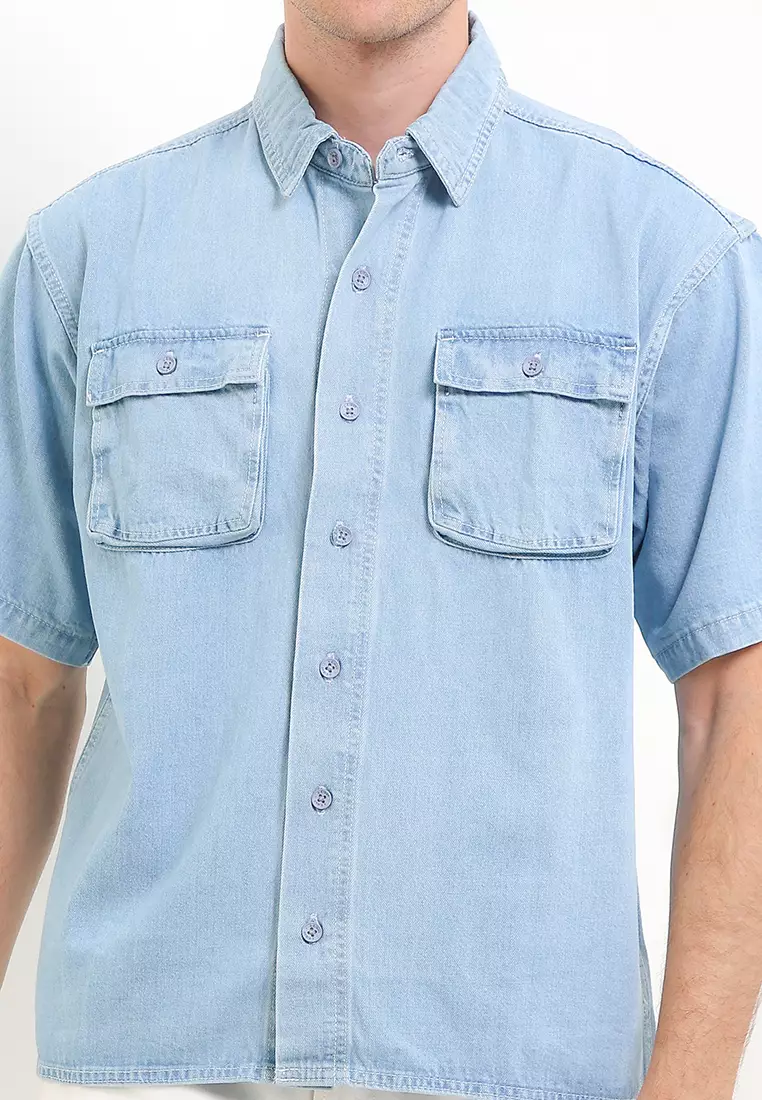 Kemeja Denim Relaxed Fit - Jose Shirts
