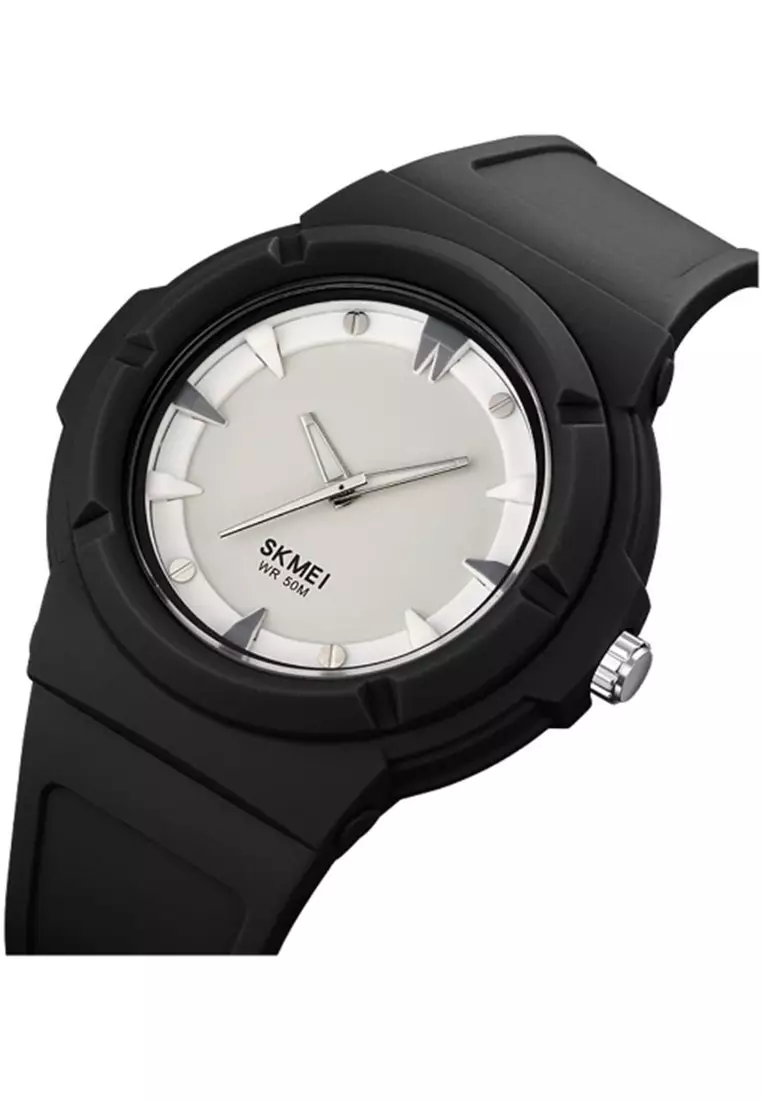 Jam Tangan Analog Pria Waterproof Strap Tali Material PU Silicone IR40 ORIGINAL