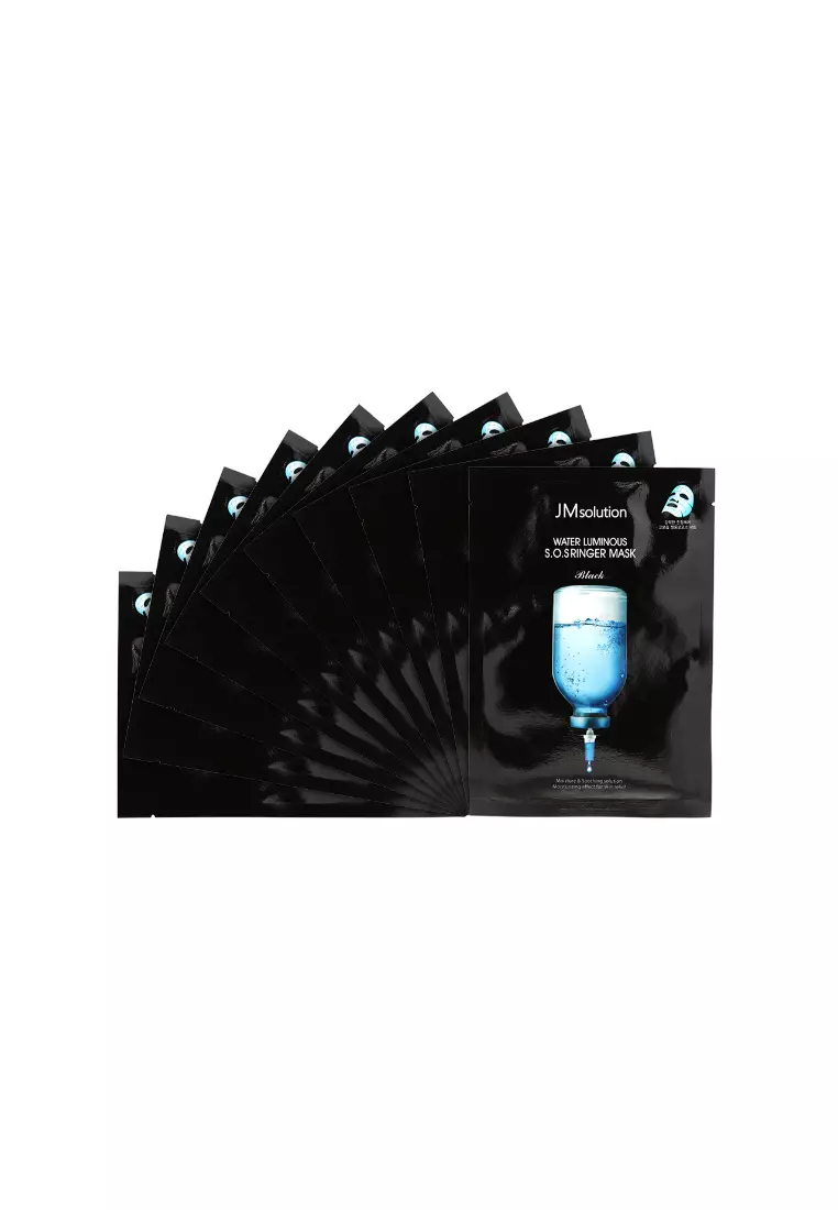 JMsolution 水滋養急救針劑面膜黑臻版 10pcs