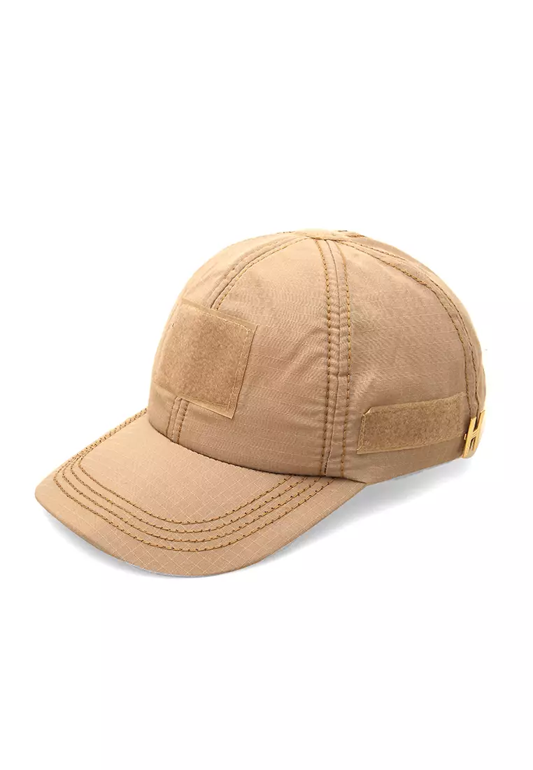 Jahari Topi Baseball Polos Unisex Pengait Velcro Material Cotton ORIGINAL - Cream