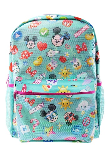 disney mickey mouse emoji sequin teen backpack