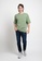 FOREST green Forest Premium Weight Cotton Linen Knitted Boxy Cut Crew Neck Tee T Shirt Men - 621217-47MintGreen B840AAAE8FA2ABGS_6