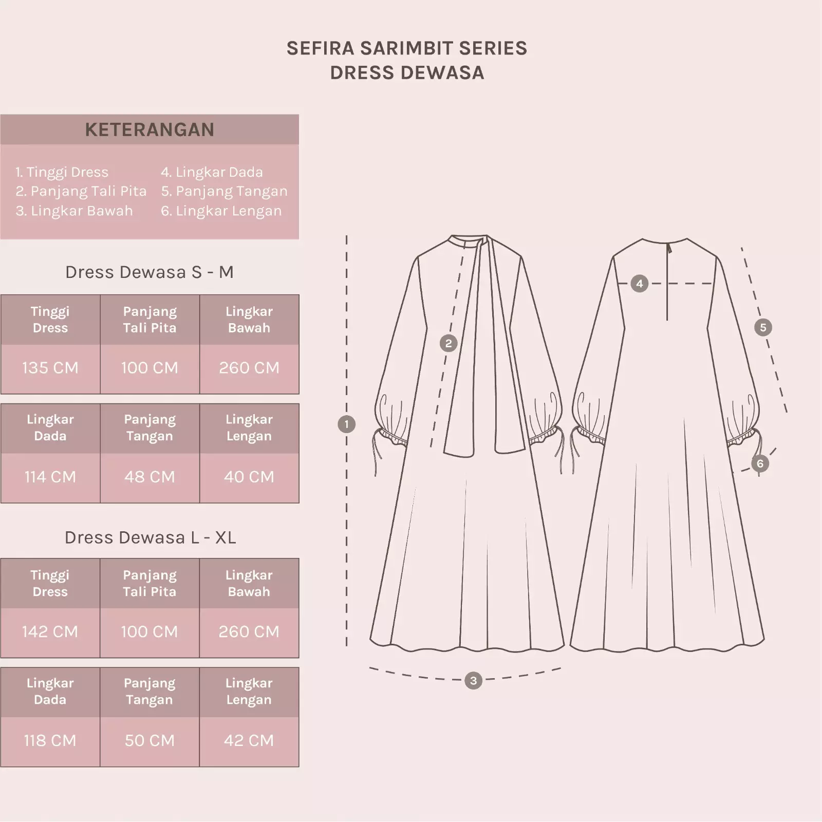 Sefira Sarimbit Series Dress Dewasa Ash Black