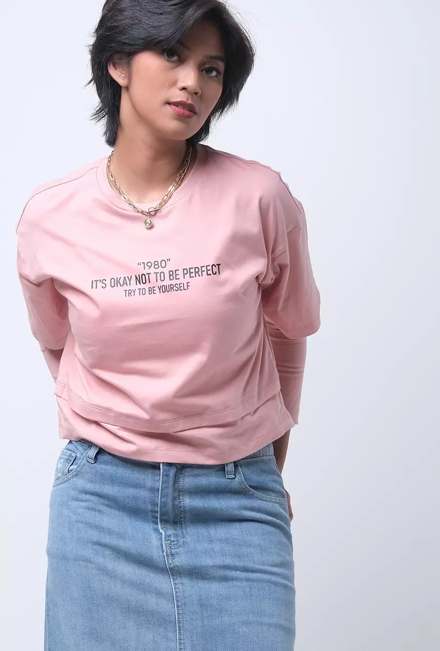 Kaos Wanita Cheryl Pink