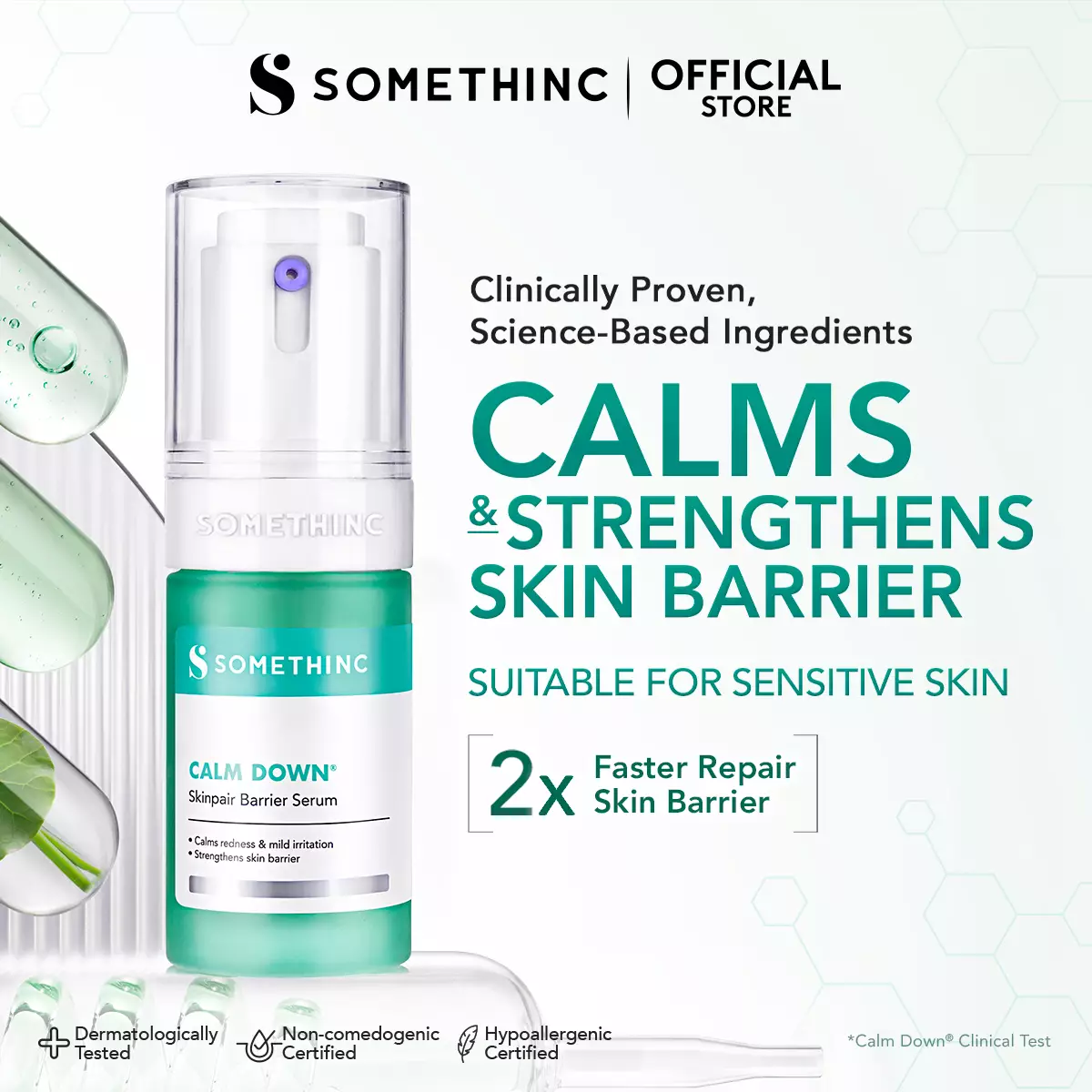 SOMETHINC Calm Down! Skinpair Barrier Serum - (Skin Barrier, Kulit Sensitif, Kulit Iritasi)