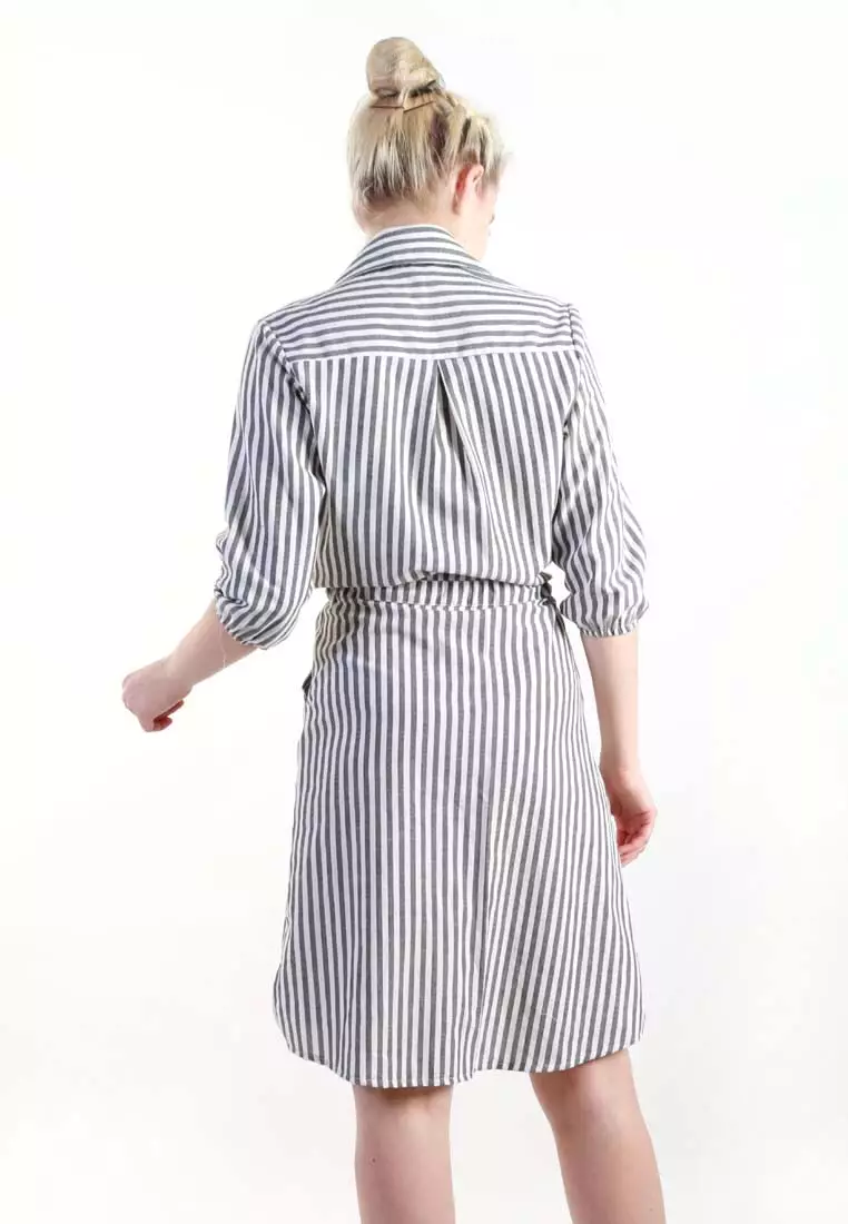 Shirtdress with Chest Embroidery