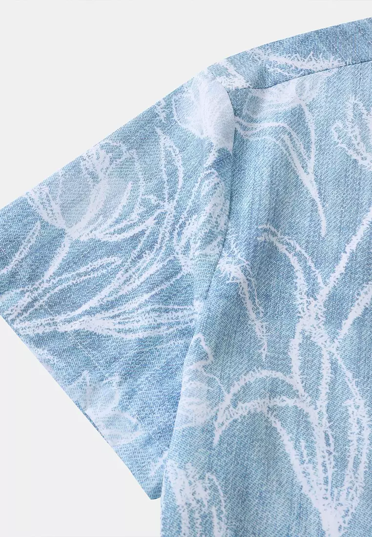 夏威夷印花短袖襯衫 YL-C307