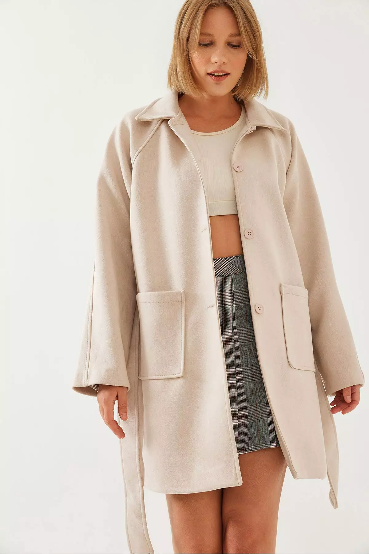 Trench Coat With Lining Coach Women's Peach Trench Coat Size