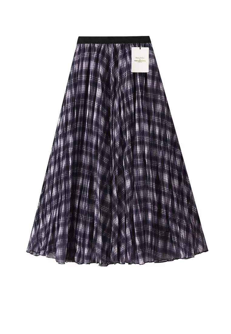 Plaid Skirt Pleated Maxi Skirt Topshop Buy Twenty Eight Shoes
