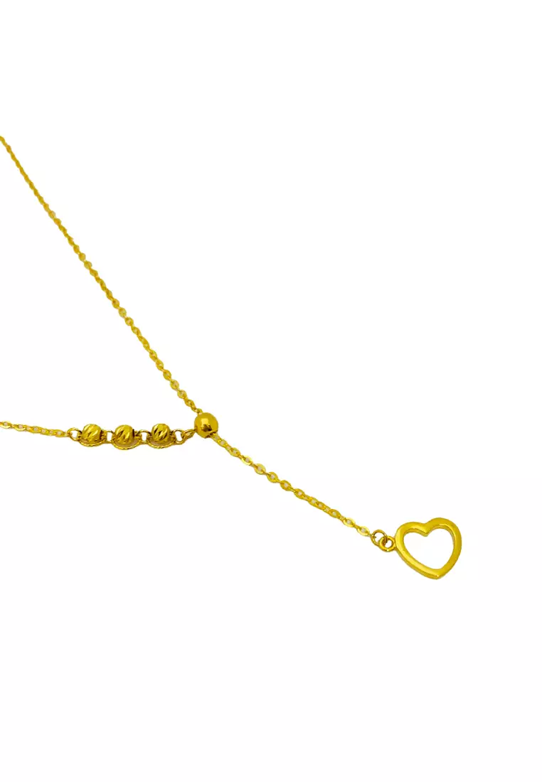 [ With Necklace ] LITZ 916 (22K) Gold Necklace GC0080 (3.02g+/-)