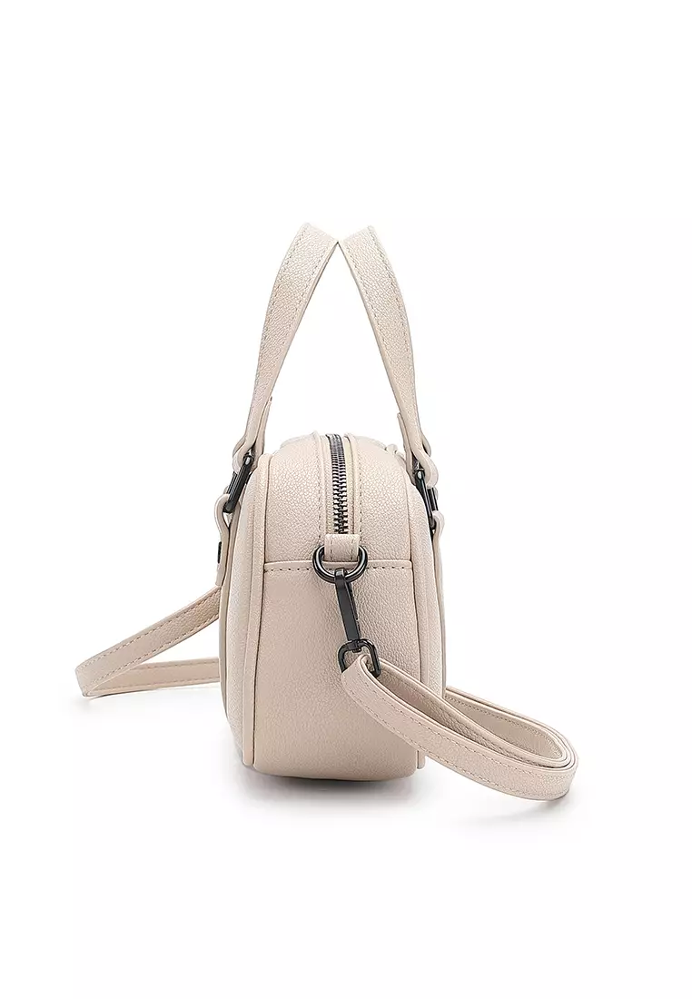 Women's Top Handle Bag / Sling Bag / Crossbody Bag - Beige