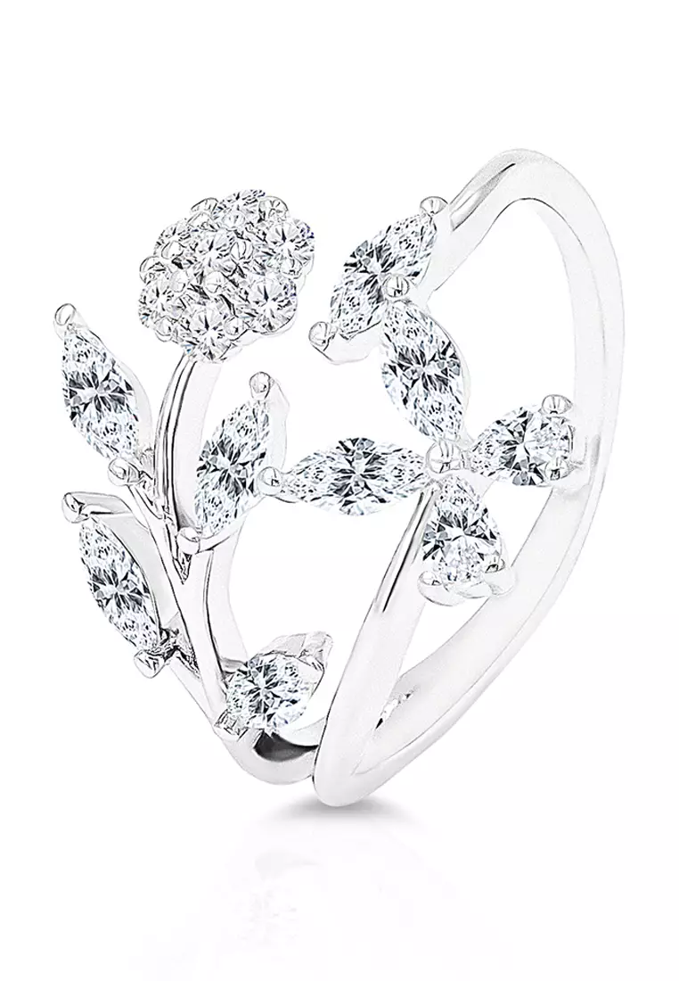 Adjustable silver rings online sales