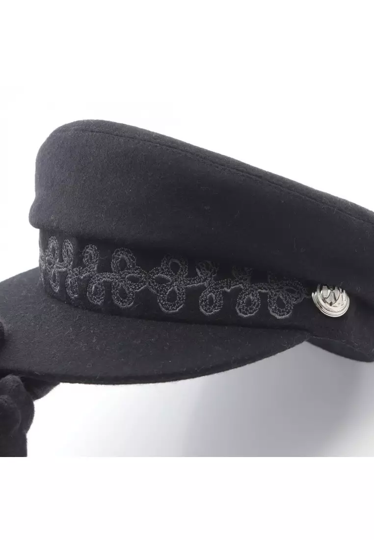 Pre-Loved Hermès casquette Kabul Ann finesse hat wool black