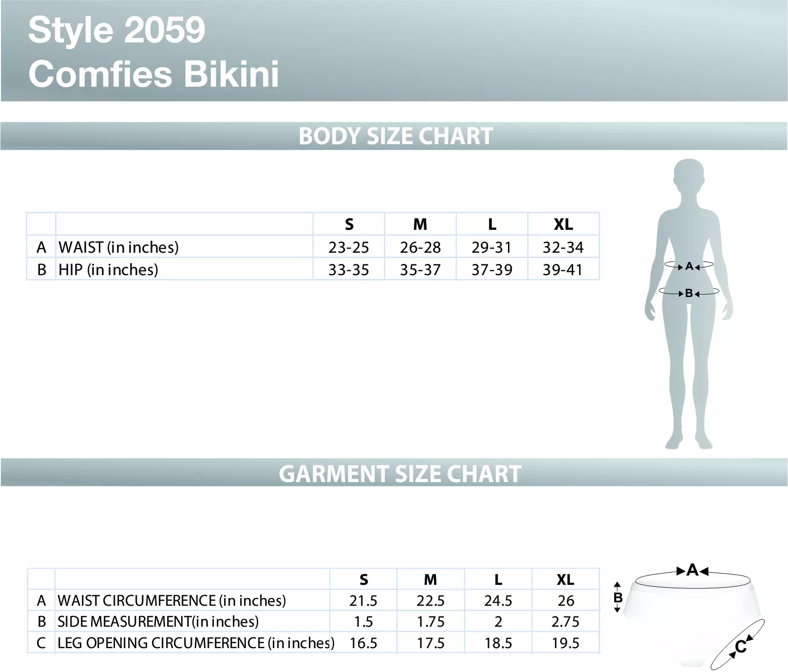 Comfies Bikini Underwear 3-Pack (Multicolor)