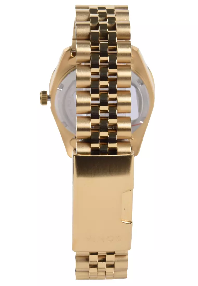 Bonia Sapphire - Jam Tangan Wanita - Gold - Stainless Steel Bracelet - BNB10553-3257S