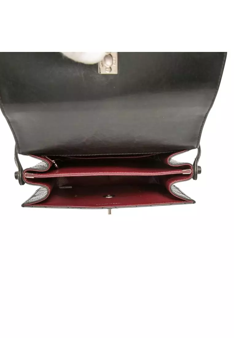 Pre-Loved Chanel Cc Quilted Lambskin Flap Shoulder Bag