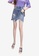 XAFITI blue Women Rips Stitch Sequins Denim Skirt With Asymmetric Hem 48658AA10E7D6BGS_1