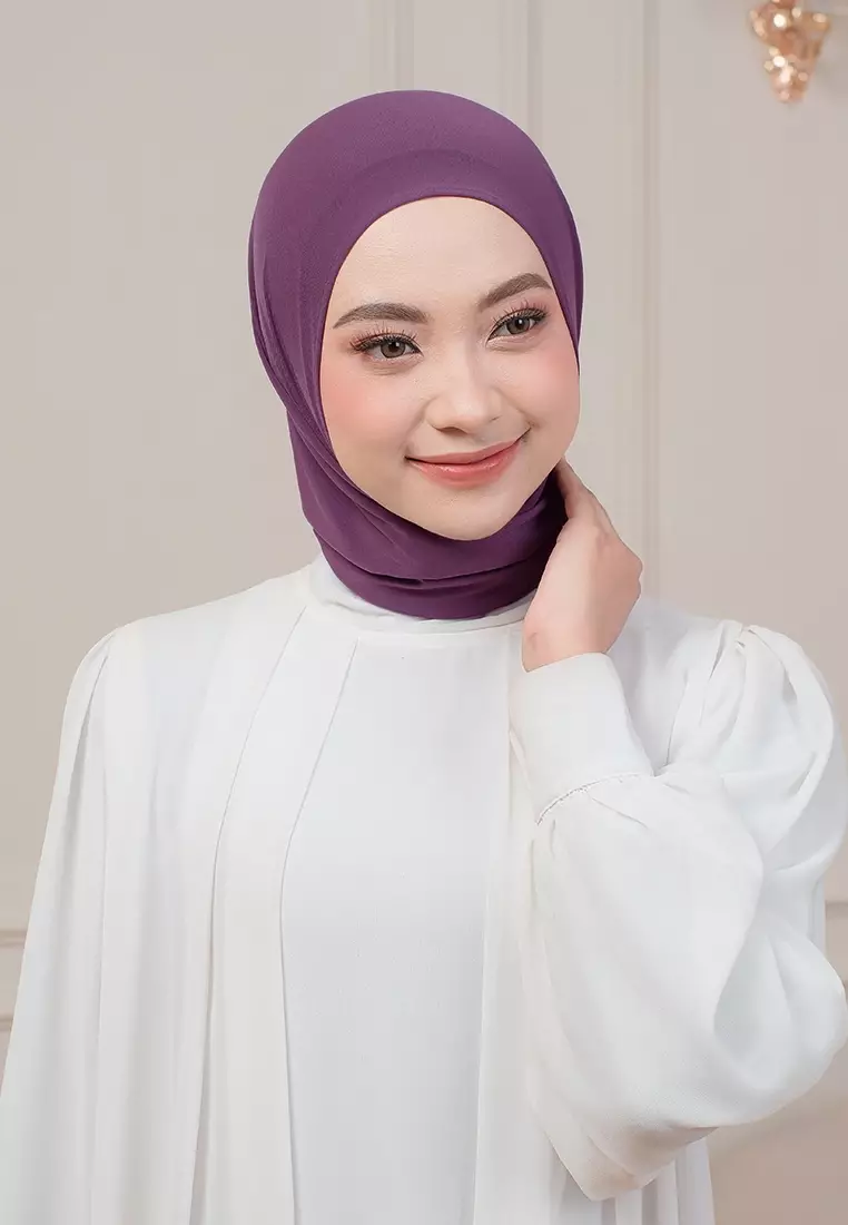 HIJAB INSTAN QIARA - PLUM