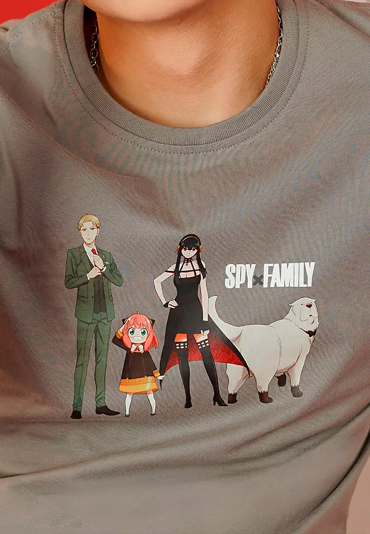 Cressida X SpyxFamily Slim Fit Grey T-Shirt - TTBAS.1DB007G