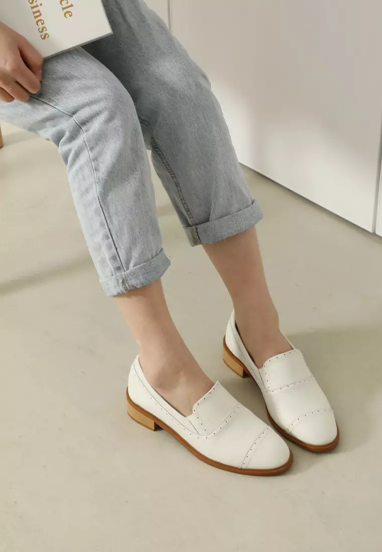 Brogue Leather Loafers TH128-2