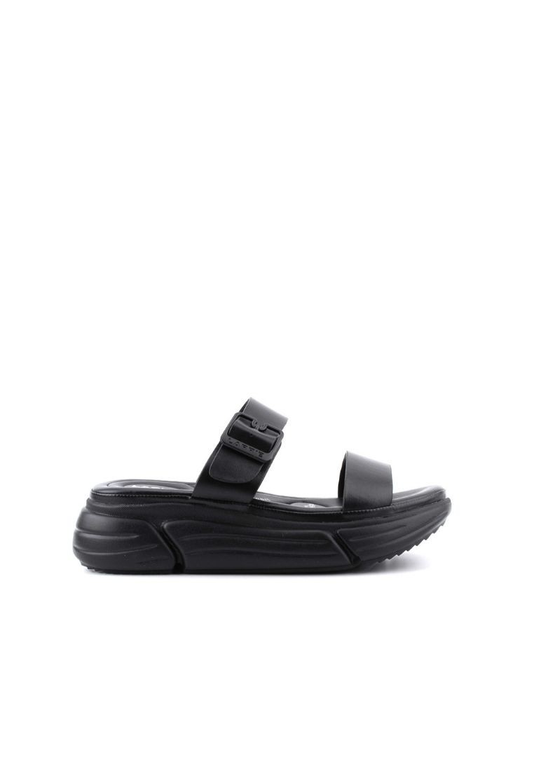 LARRIE Women Black Light Comfy Slip On Sandals