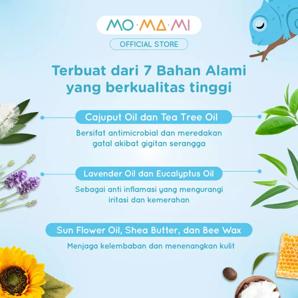 Momami After Bite Balm 14gr - Balsem Pereda Ruam Gatal Gigitan Nyamuk Serangga Anak Bayi