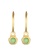 Elli Jewelry green Earrings Creole Green Peridot Gemstone Gold Plated EFE81AC401F8BAGS_2